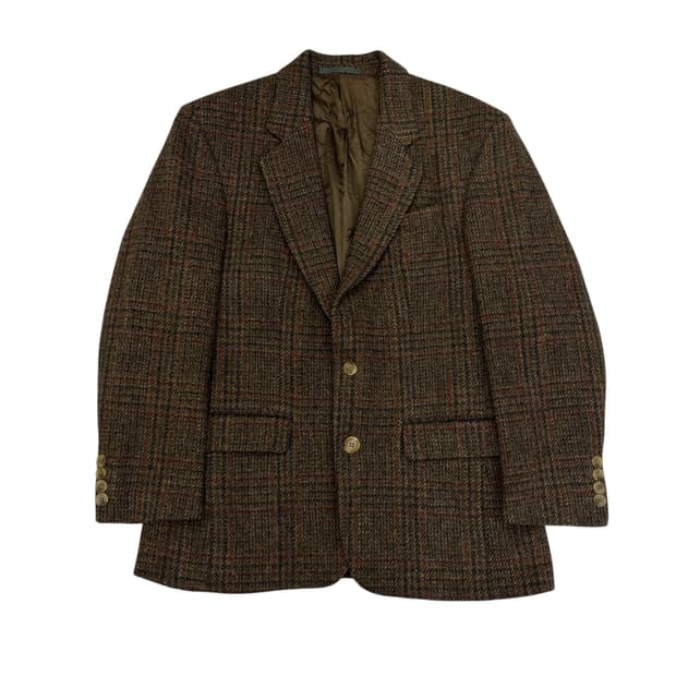 버버리 트위드 체크 블레이저 자켓