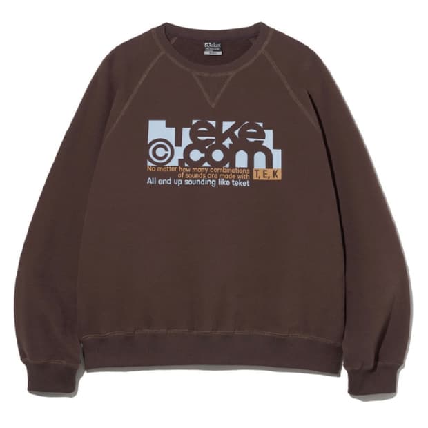 테켓 맨투맨 Folder Sweatshirt Brown