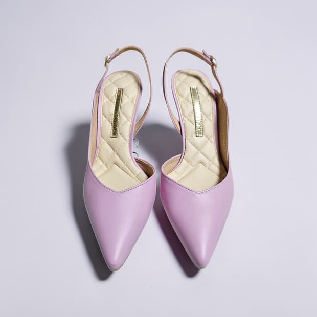 [무료배송] 고세 라일락 슬링백 힐 220 (7cm) | 거의새상품 하객