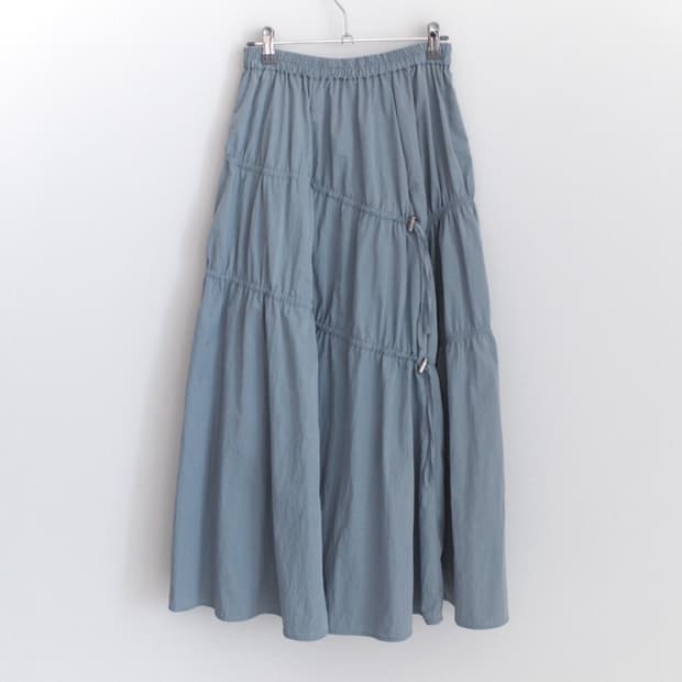 shirring string skirt