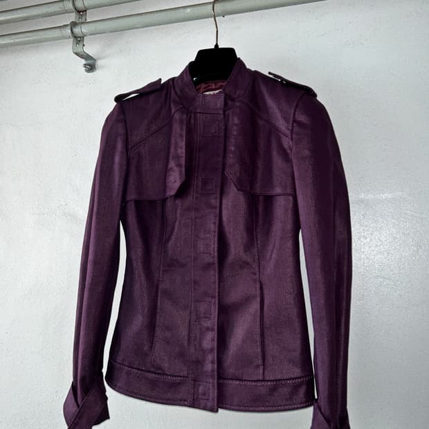 베르사체 진스 퍼플 데님 자켓