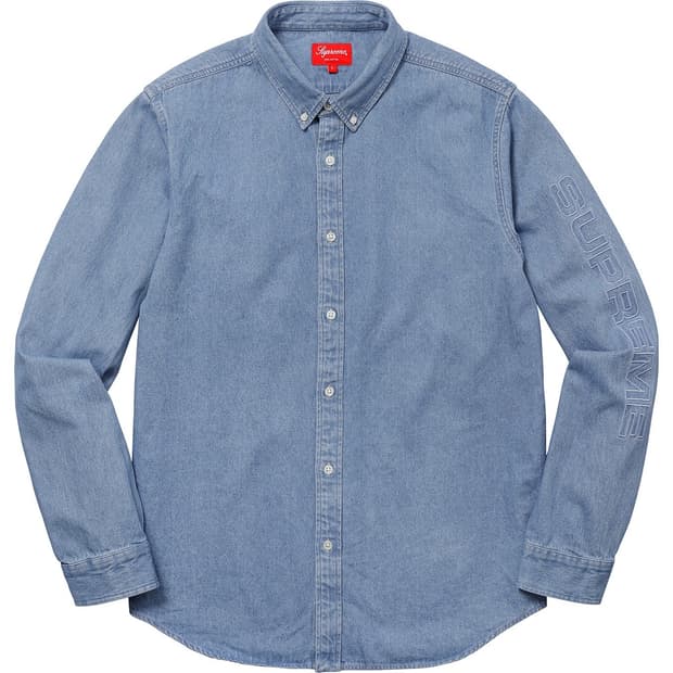 슈프림 데님 셔츠 M