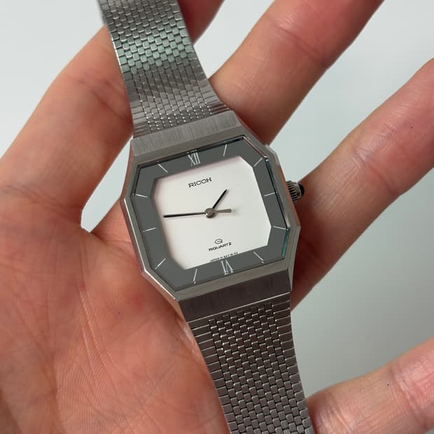 1980s Silver Octagon Riquartz