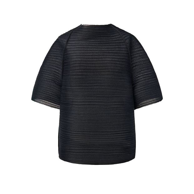 [새상품] 아모멘토 플리츠 레글란 탑 (블랙M)