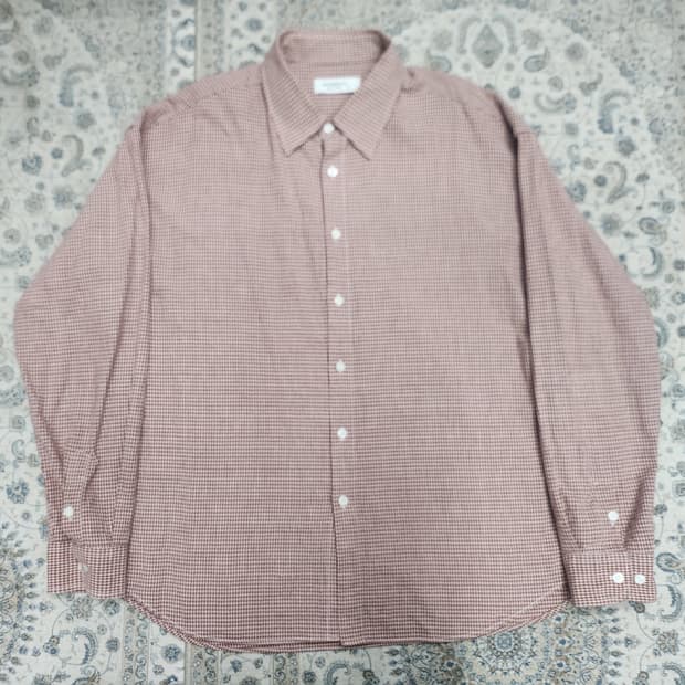 오까네 어라운드 체크 셔츠 3사이즈 (105-110)