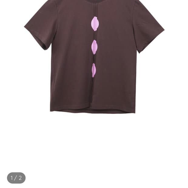 Tuck circle T-Shirts(Brown) 