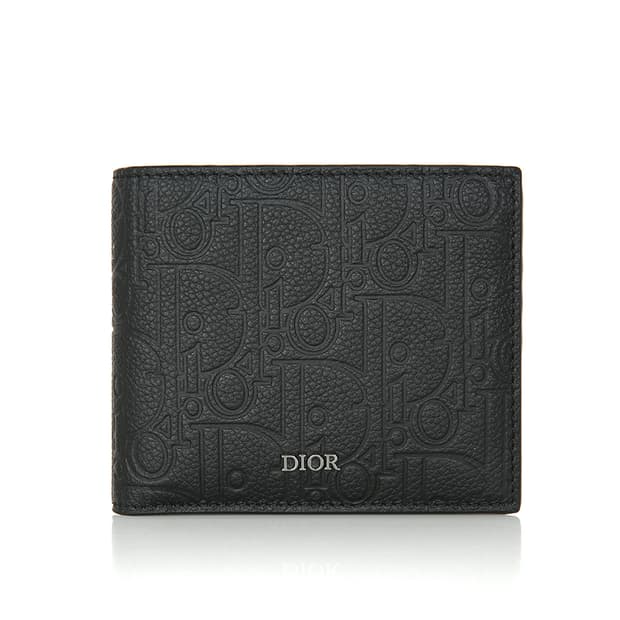 디올 그래비티 반지갑 블랙 Dior Gravity 2ESBH027FLG