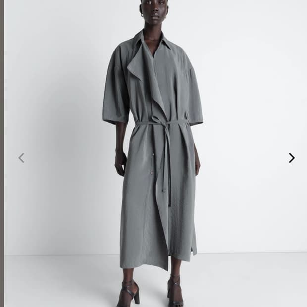 르메르 어시메트리컬 셔츠 드레스 38 ASYMMETRICAL SHIRT