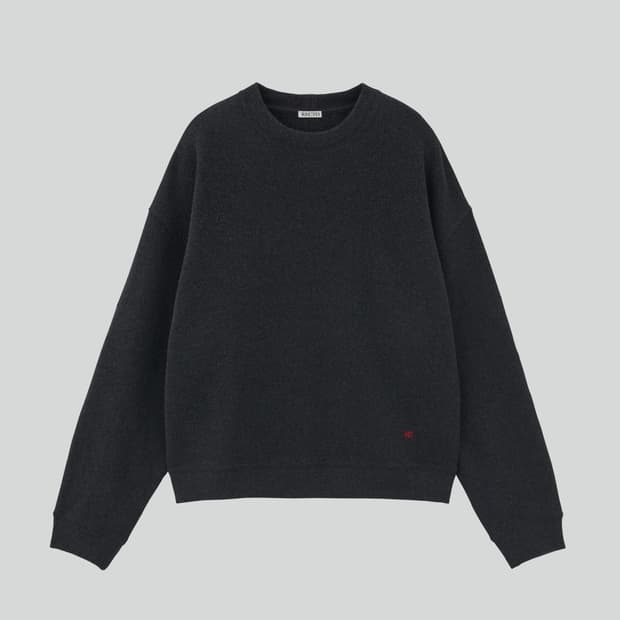 렉토 맨즈 RC 엠브로이더리드 스웻 셔츠 맨투맨 차콜