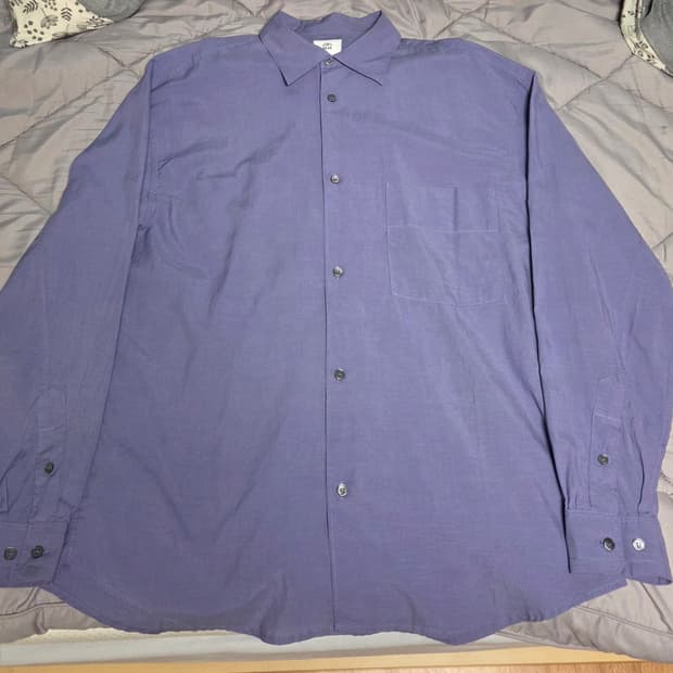 3) 폴리테루 텐코 셔츠 워시드 블루