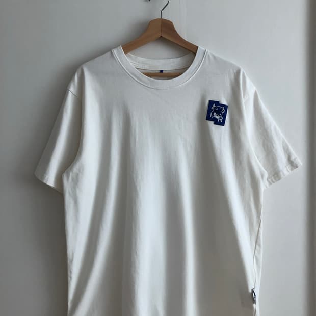 메종키츠네x아더에러 테트리스 폭스 티셔츠 오프화이트