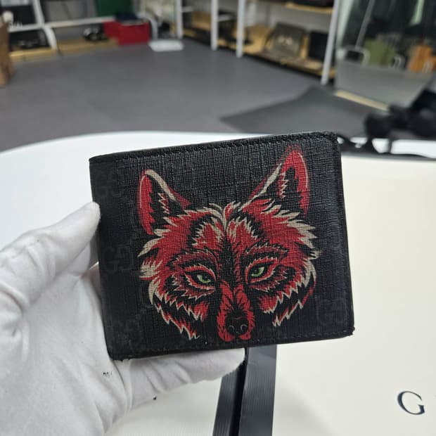 [A급컨디션] 구찌 레드 울프 반지갑