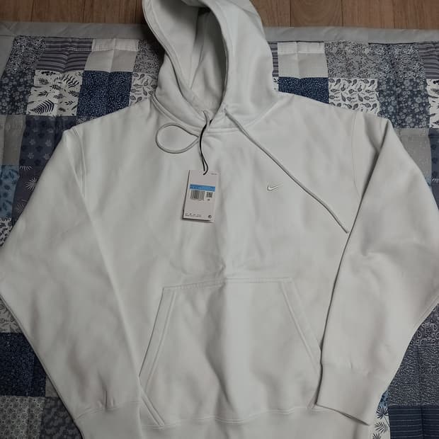 나이키 화이트 후드티 새상품 M
