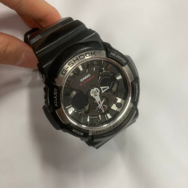 카시오 지샥 GA-200 블랙/실버