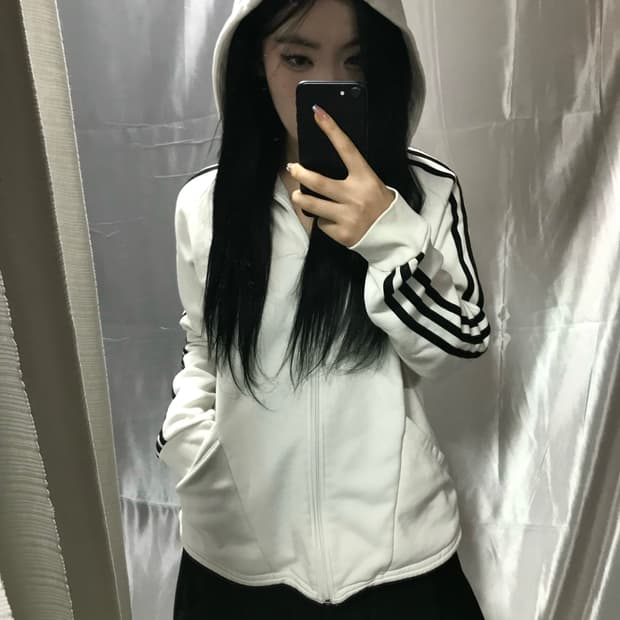 아디다스 흰 져지
