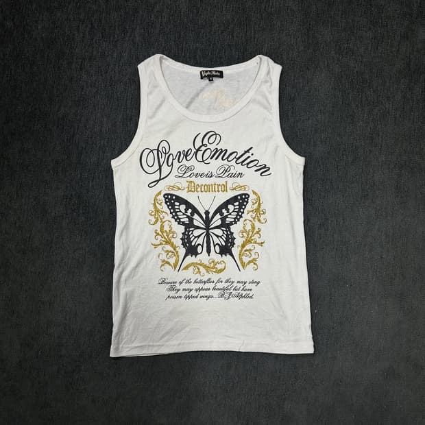 gothic butterfly sleeveless