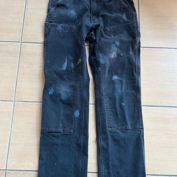 칼하트 더블니 블랙 32in