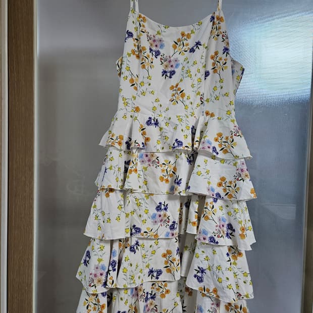 플라워 패턴 캉캉 원피스