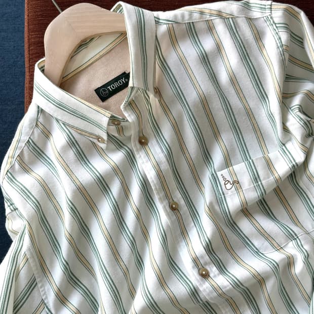 Design stitch multi stripe shirt