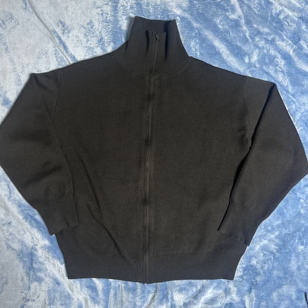 유니클로 U 니트집업 블랙 xl