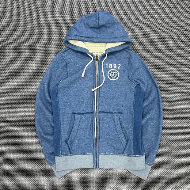 아베크롬비 블루 후드집업