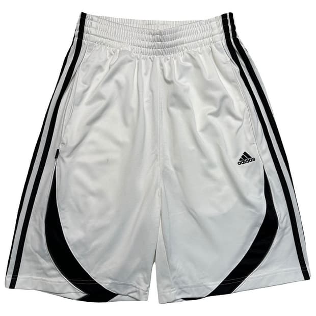 ADIDAS 트랙 쇼츠 화이트 S