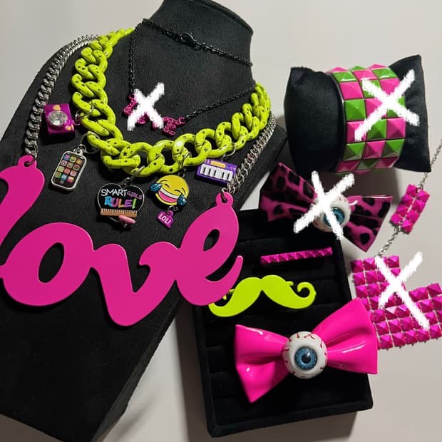 빈티지 악세서리 목걸이 팔찌 반지 EMO 씬키드 펑크