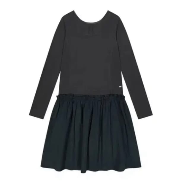 코이세이오 투웨이 셔링 원피스 블루 챠콜