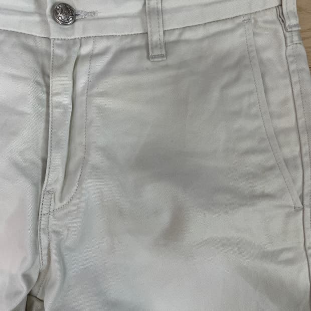 R13 화이트 크롭 팬츠