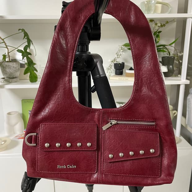 락케이크 Rock cake 가방 버건디