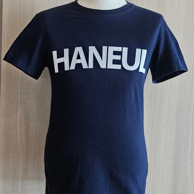 인천하늘고 로고 반팔티 M 인천하늘고 하복상의 면티 네이비