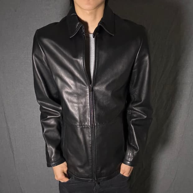 아르마니 익스체인지 가죽 자켓