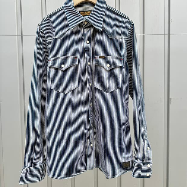 아이언하트  히코리 스트라이프 웨스턴셔츠