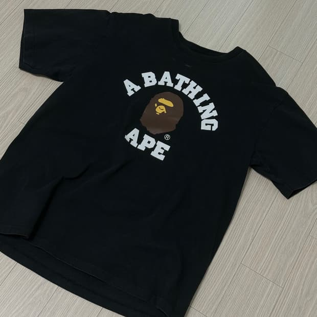 베이프 반팔 블랙 L