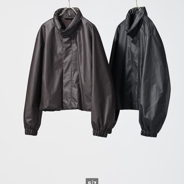 유니클로 코팅쇼트블루종 XL 블랙