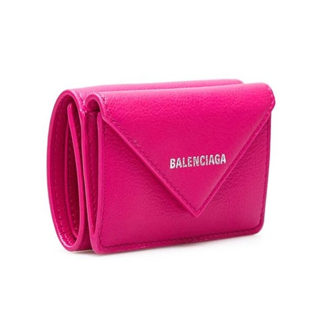 발렌시아가 파피에르 지갑 핑크