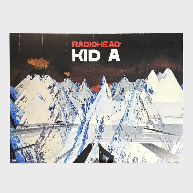 라디오헤드 RADIOHEAD 빈티지 포스터 정품 (액자포함)