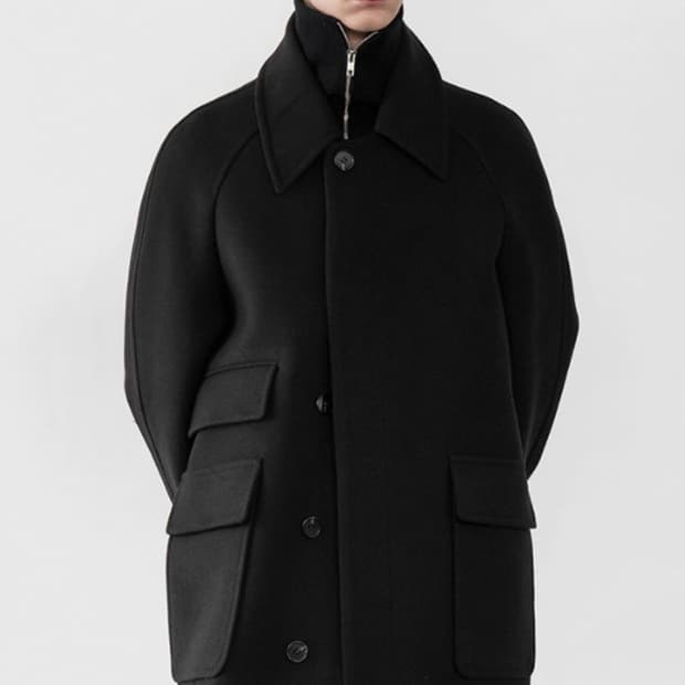 [L] 라퍼지스토어 발마칸 코트 블랙