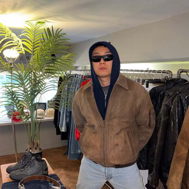 90’s Jako genuine leather bomber jacket 