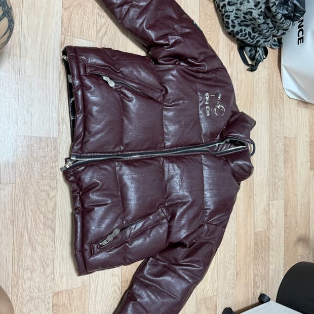 떠그클럽 패딩 퍼플 사이즈1