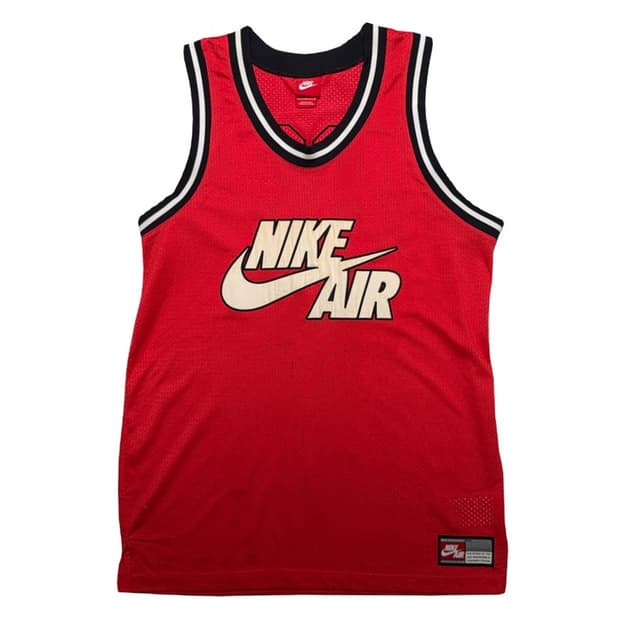 NIKE 에어 농구 유니폼 레드 L