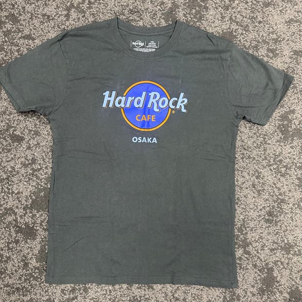 하드록 카페 오사카 반팔 차콜 L