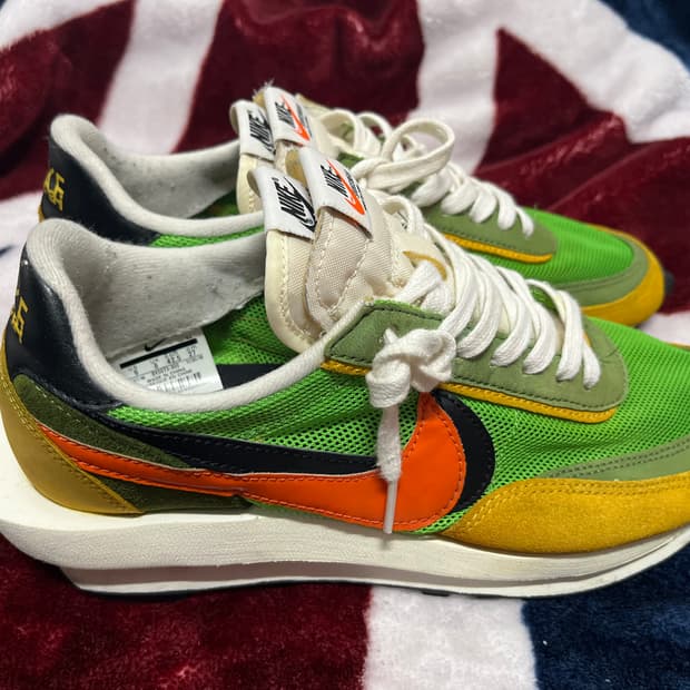 나이키 사카이 LD와플 그린/오렌지 270