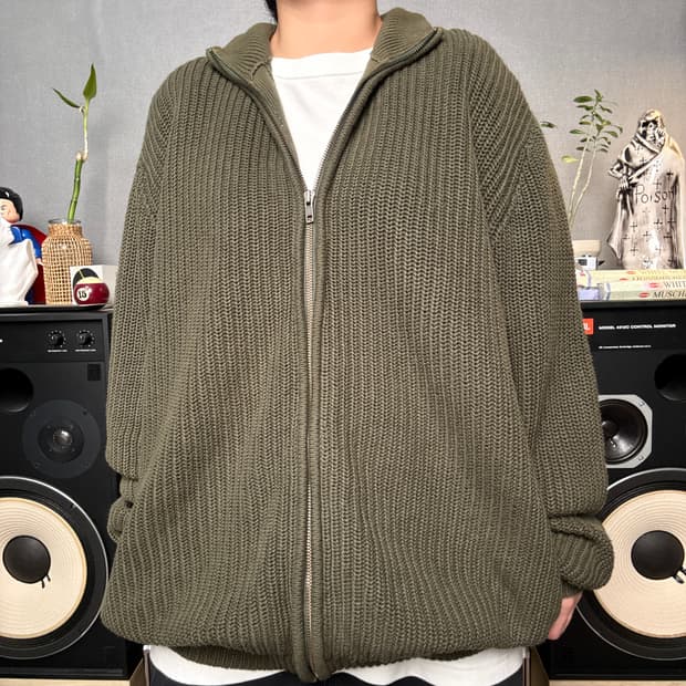 엘엘빈 니트집업가디건