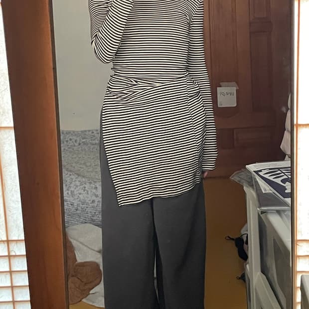 롱슬리브 맥시 드레스