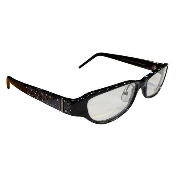 캘빈클라인 컬렉션 뿔테 큐빅 안경 made in italy