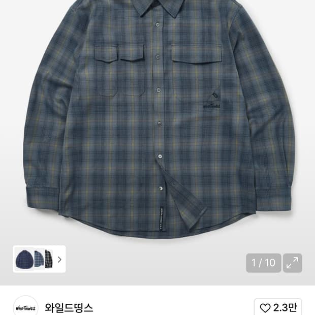 와일드띵스 체크셔츠