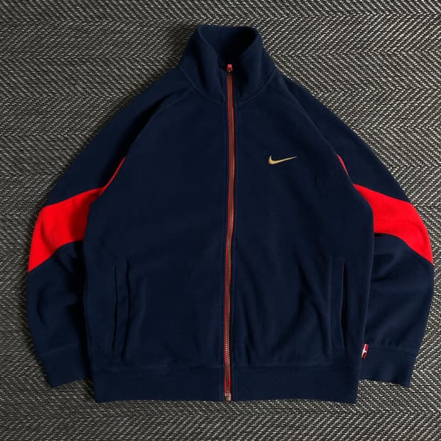 00s 나이키 빅로고 올드스쿨 후리스 자켓o 3158