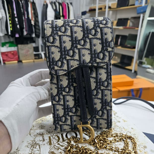 [40%할인] 디올 오블리크 폰홀더백