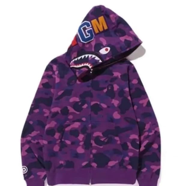 베이프 샤크후드 보라 풀카모 새상품